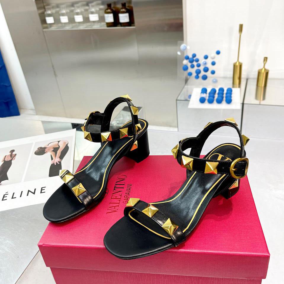 Valenti Roman Stud Calfskin Sandal   60mm - DopestKickz