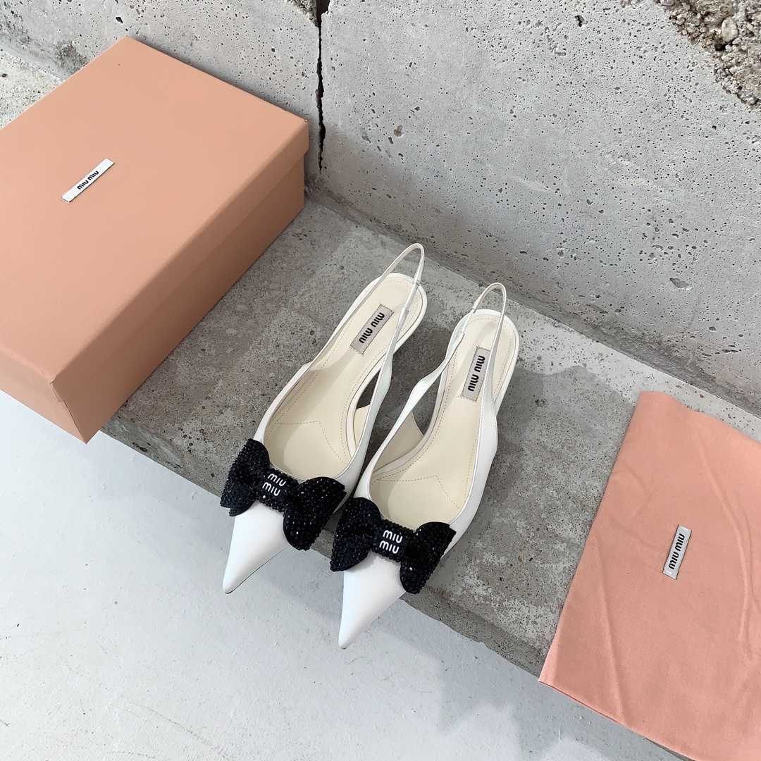 Miu Miu Satin Slingback Pumps - DopestKickz