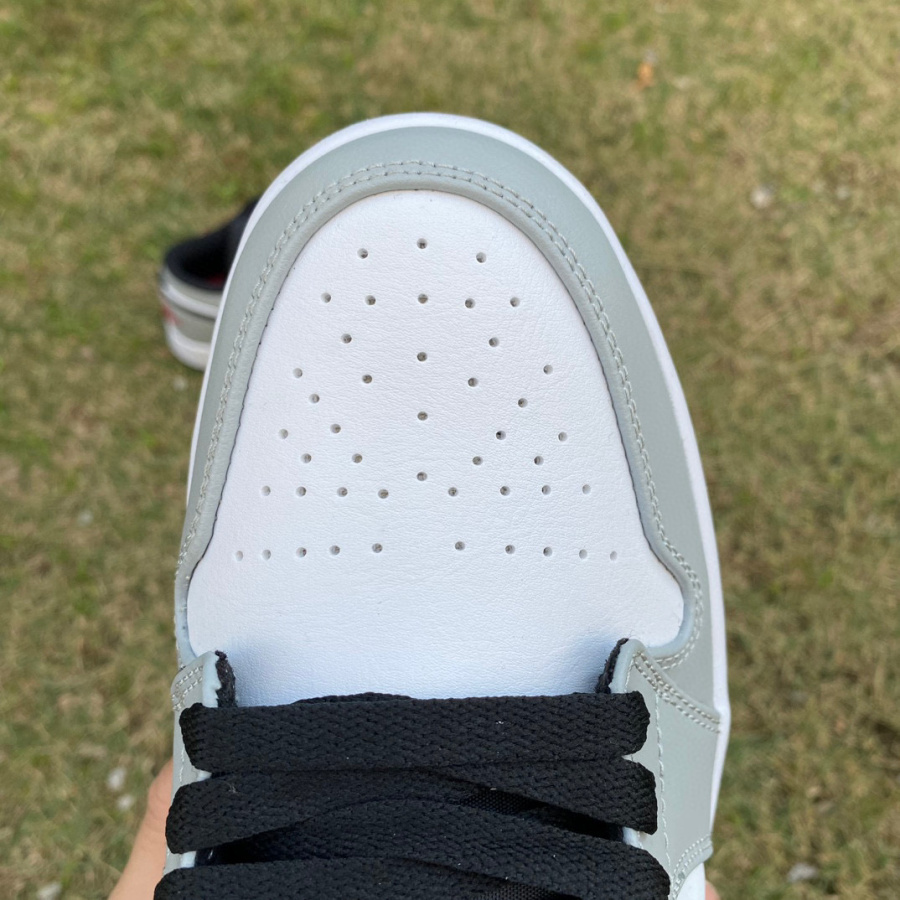 Air Jordan 1 Low “Light Smoke Grey” Sneaker   553558-030 - DopestKickz