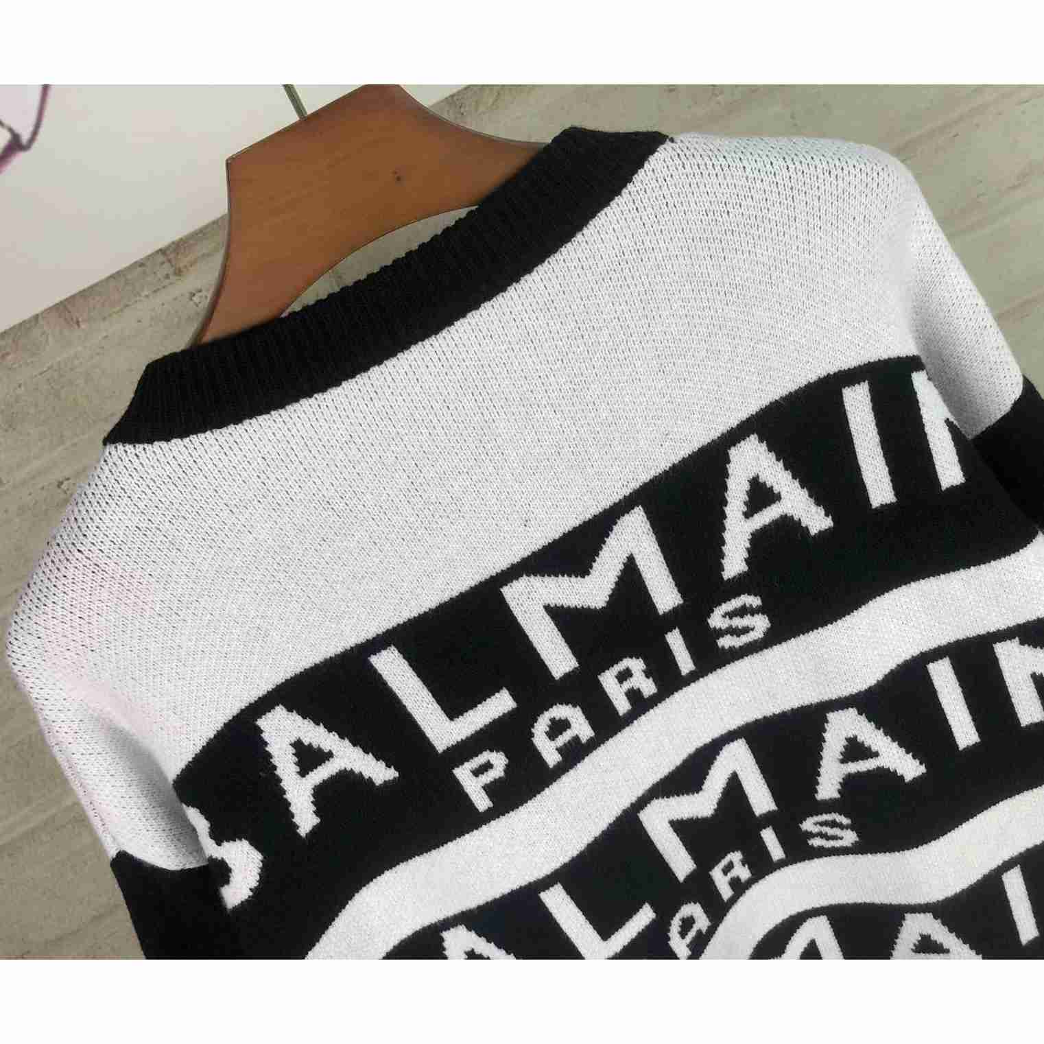 Balmain Wool-blend Crew-neck Sweater - DopestKickz