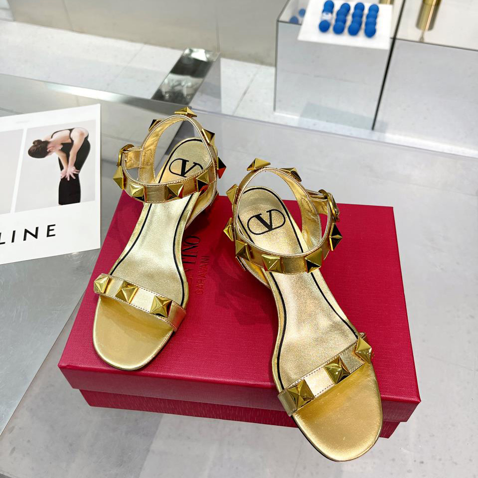 Valenti  Roman Stud Calfskin Sandal   60mm - DopestKickz