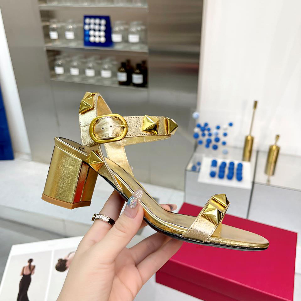 Valenti  Roman Stud Calfskin Sandal   60mm - DopestKickz