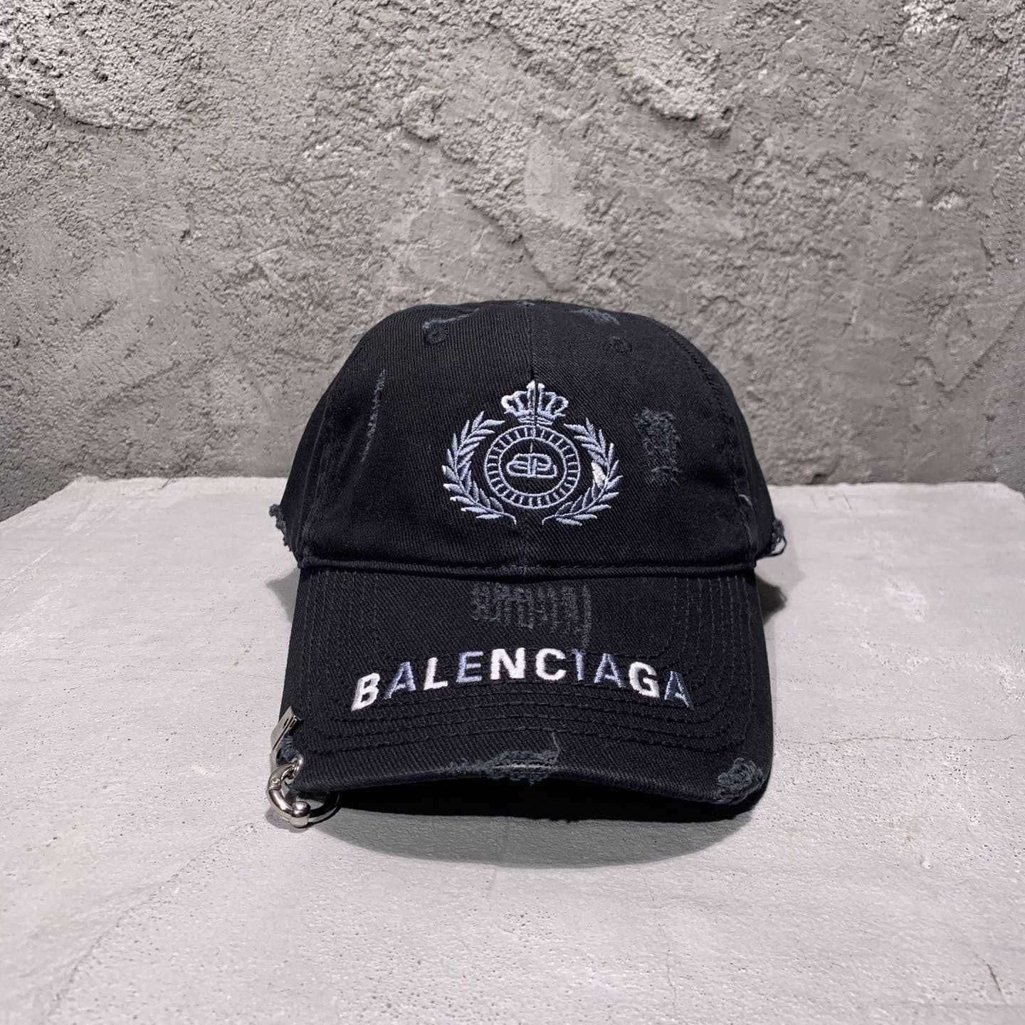 Balenciaga Cap Destroyed Piercing - DopestKickz