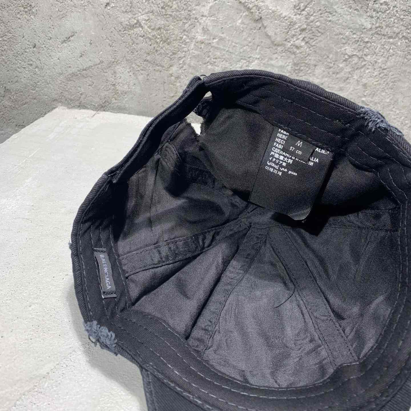 Balenciaga Cap Destroyed Piercing - DopestKickz