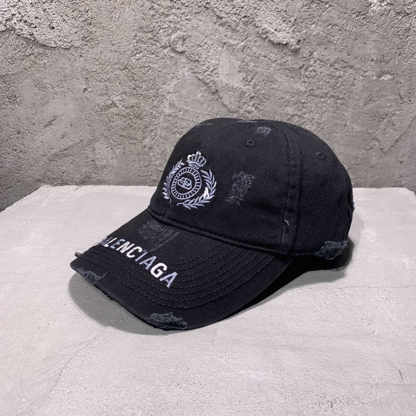 Balenciaga Cap Destroyed Piercing - DopestKickz