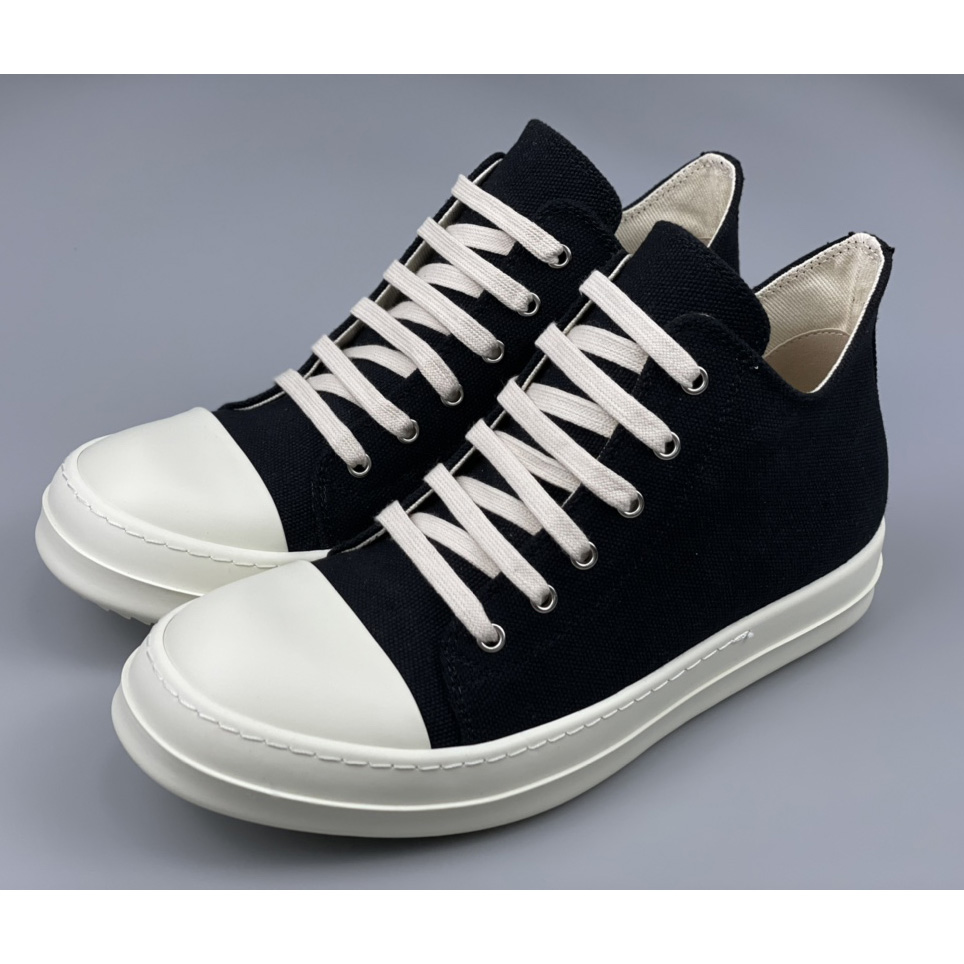 Rick Owens Drkshdw Low Top Ramones Sneakers - DopestKickz