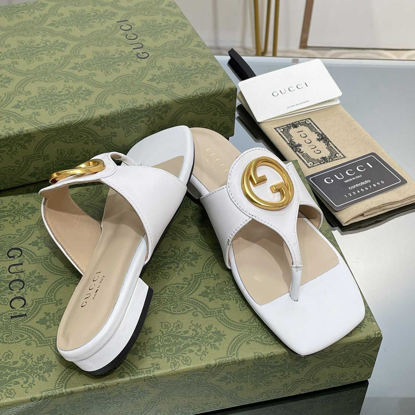 Gucci Women's Gucci Blondie Thong Sandal - DopestKickz