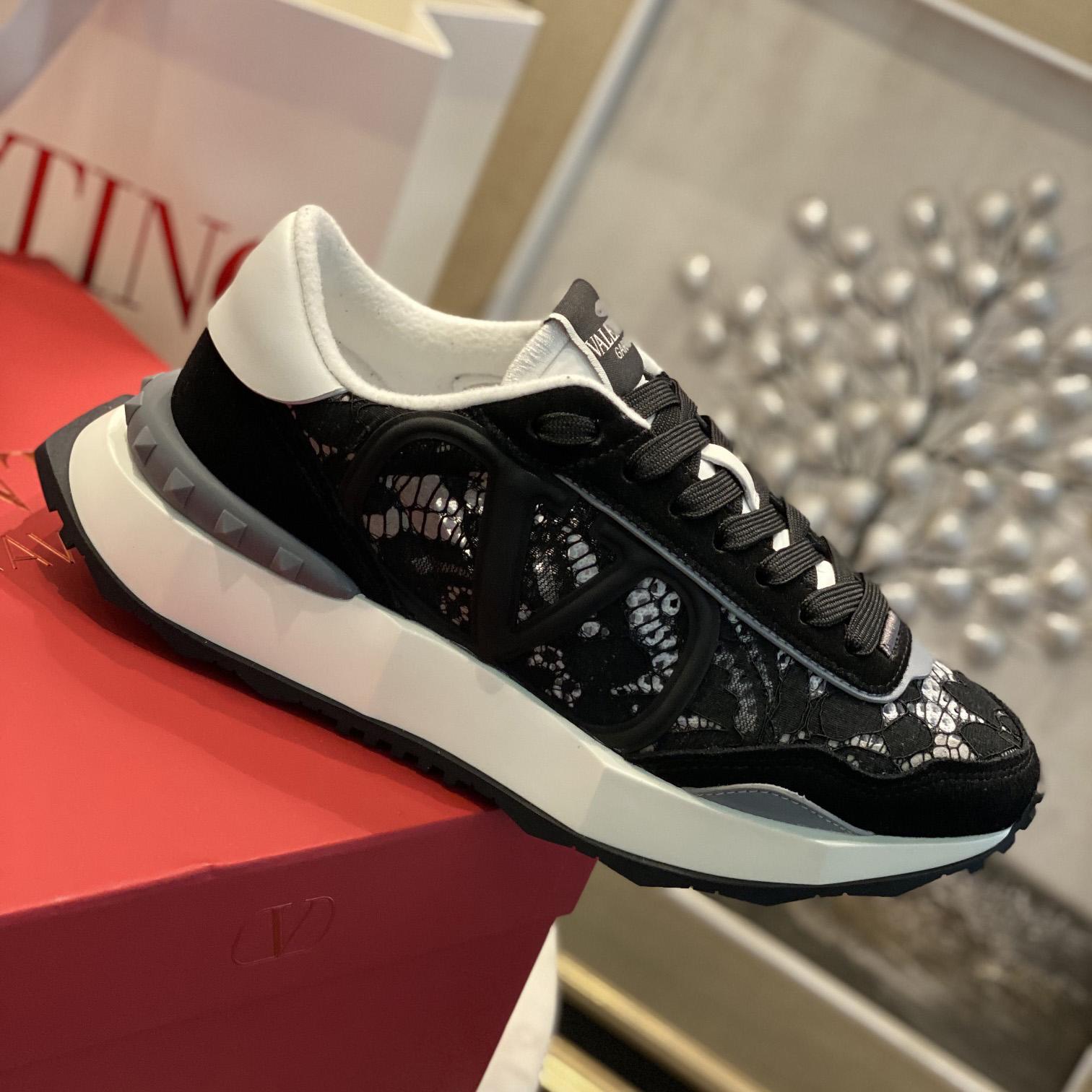 Valenti Lace And Mesh Lacerunner Sneaker  - DopestKickz