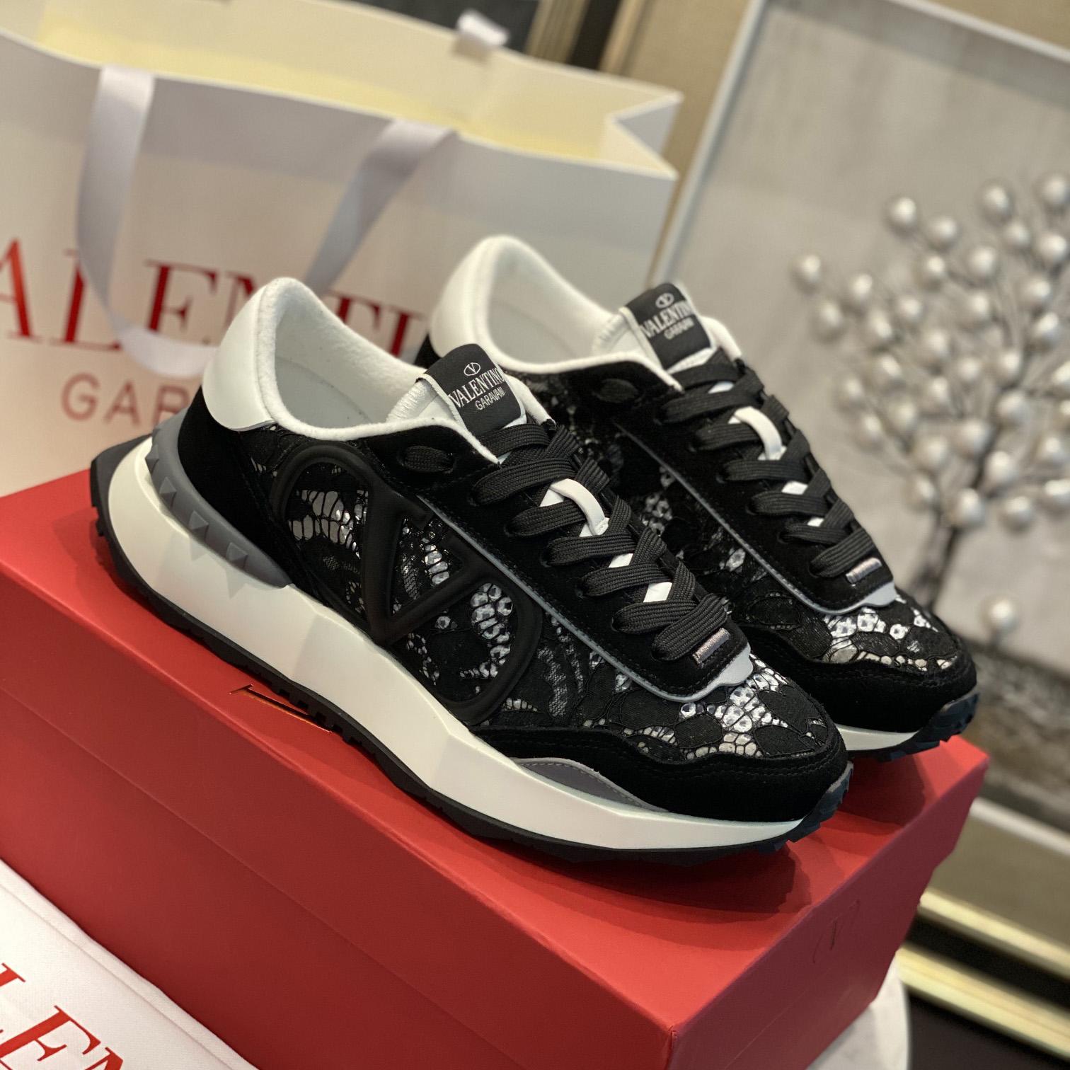 Valenti Lace And Mesh Lacerunner Sneaker  - DopestKickz