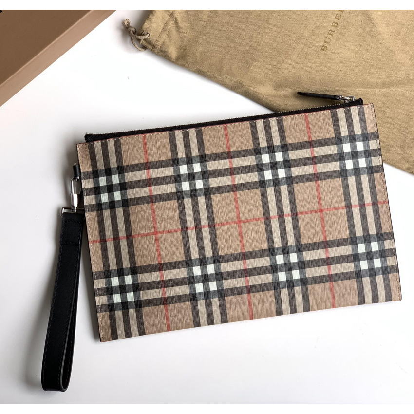 Burberry Vintage Check Canvas Zip Pouch(30cm*19.5cm) - DopestKickz