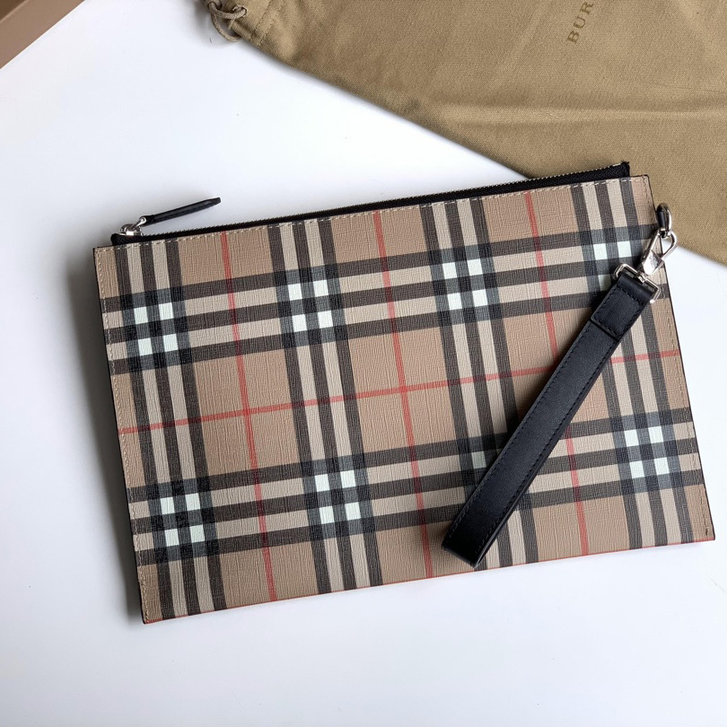 Burberry Vintage Check Canvas Zip Pouch(30cm*19.5cm) - DopestKickz
