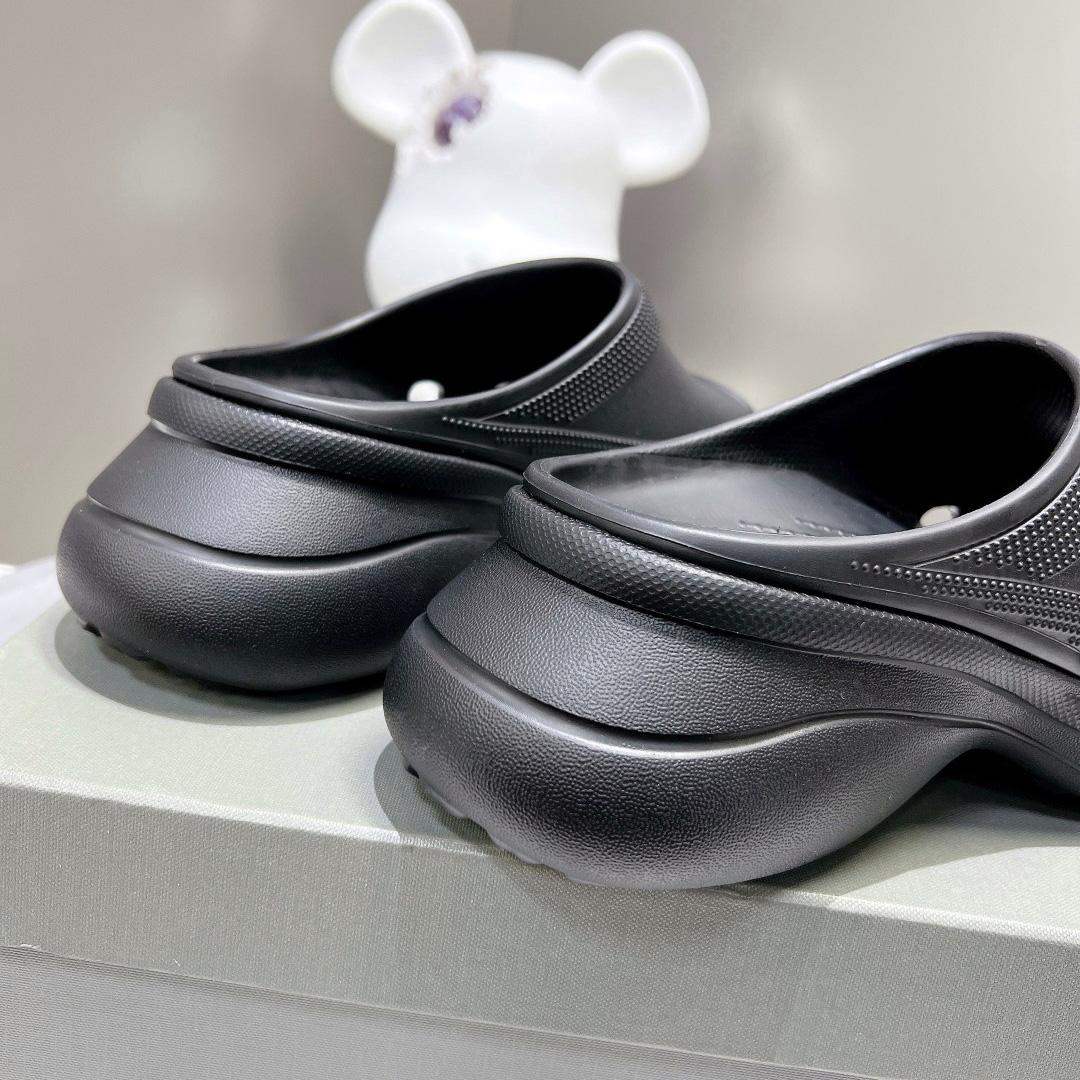 Balenciaga Women's Pool Crocs™ Slide Sandal In Black  - DopestKickz