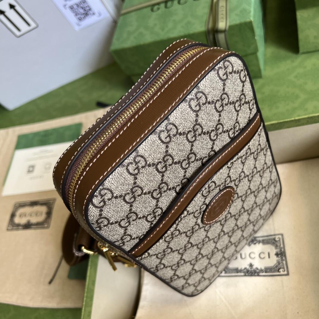Gucci Sling Backpack With Interlocking G(24*16*5cm) - DopestKickz