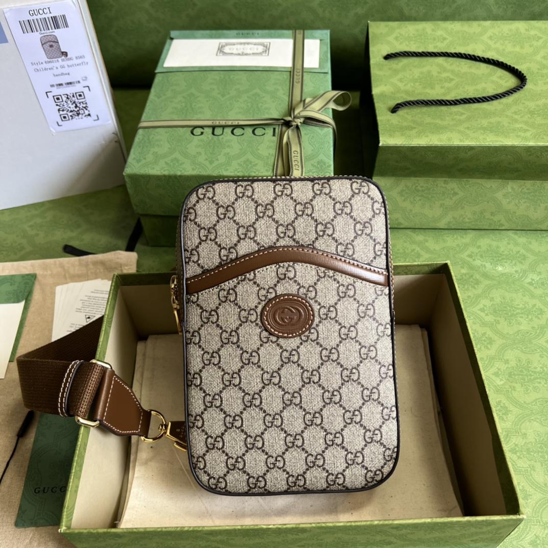 Gucci Sling Backpack With Interlocking G(24*16*5cm) - DopestKickz