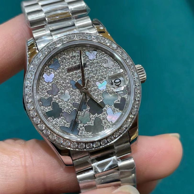 Rolex White Gold Datejust 31 Watch - DopestKickz
