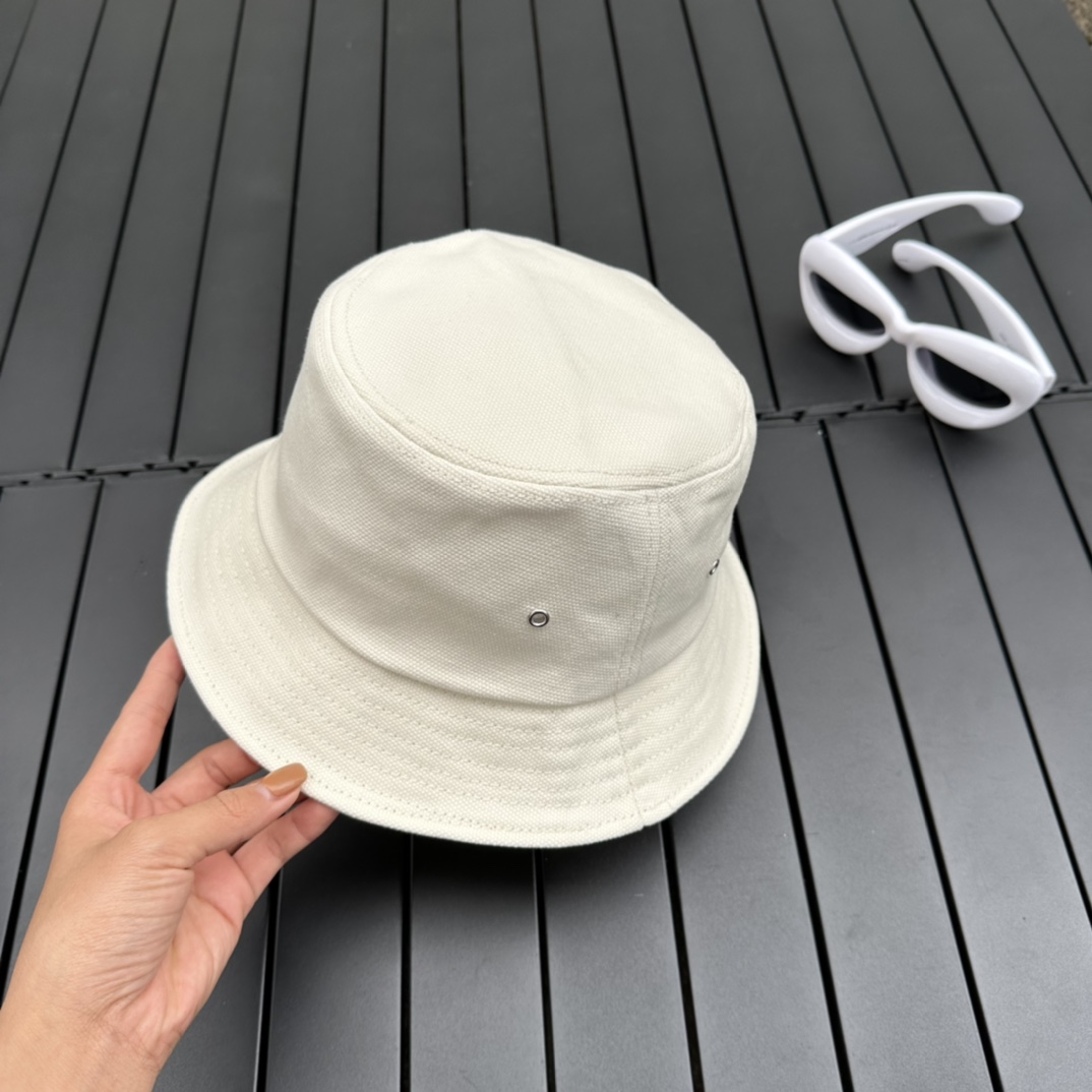 Fendi Lunar New Year Capsule White Fabric Bucket Hat - DopestKickz