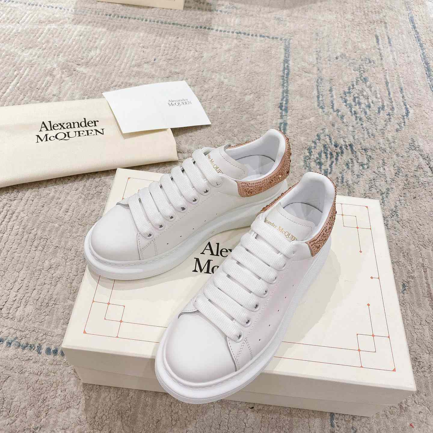 Alexander Mqueen Oversized Sneaker In White - DopestKickz