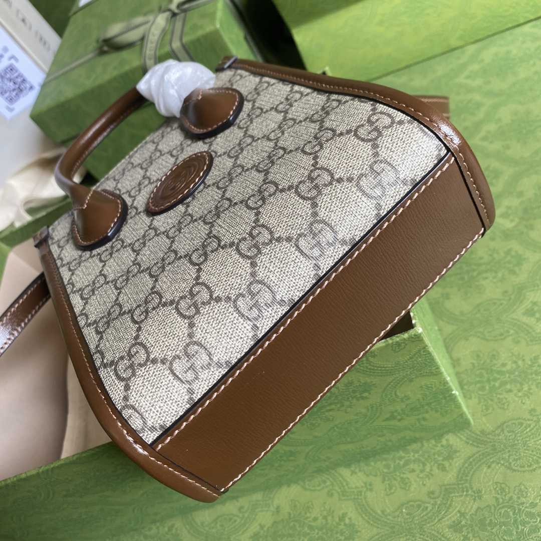 Gucci Mini Tote Bag With Interlocking G(16*20*7cm) - DopestKickz