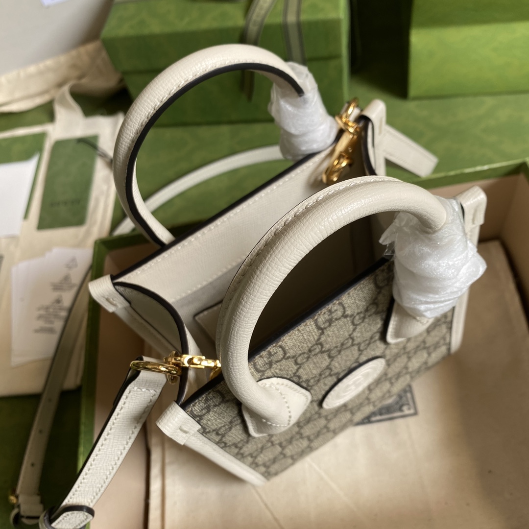 Gucci Mini Tote Bag With Interlocking G(16*20*7cm) - DopestKickz