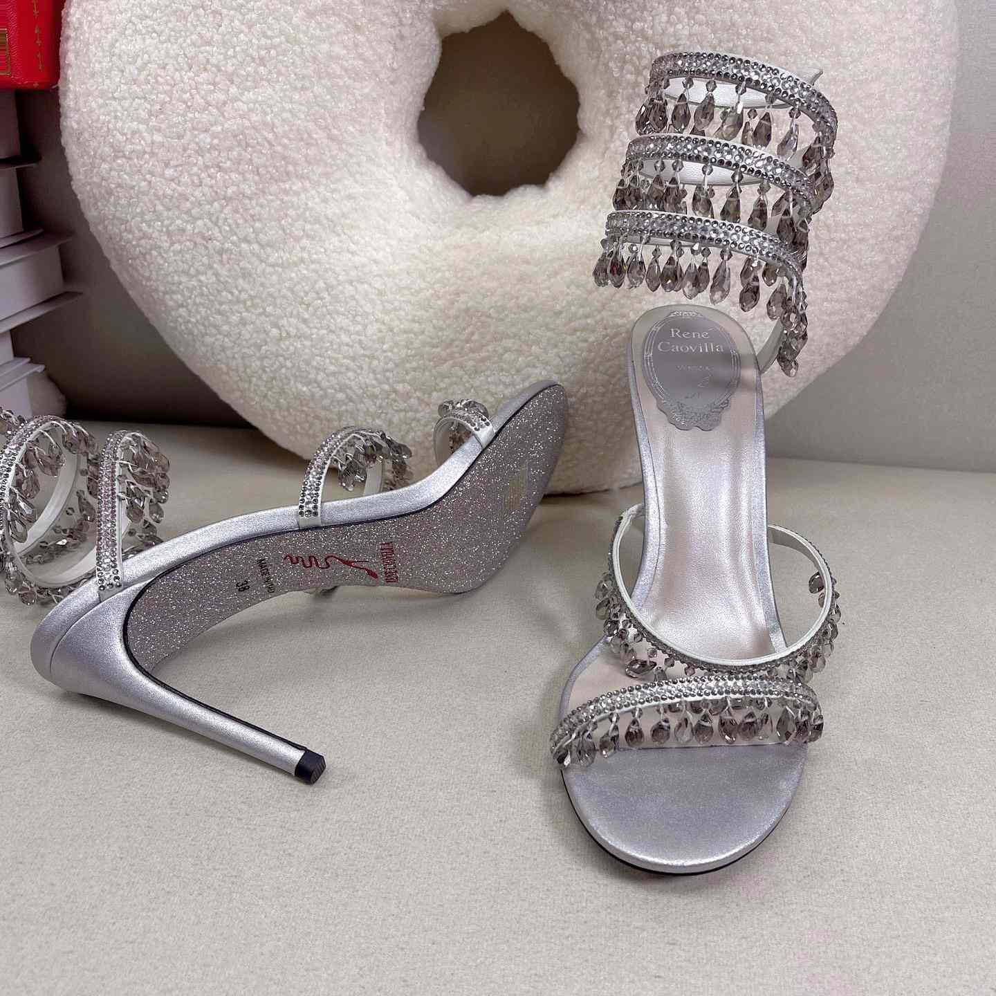 Rene Caovilla Elegant Evening Sandals Chandelier - DopestKickz