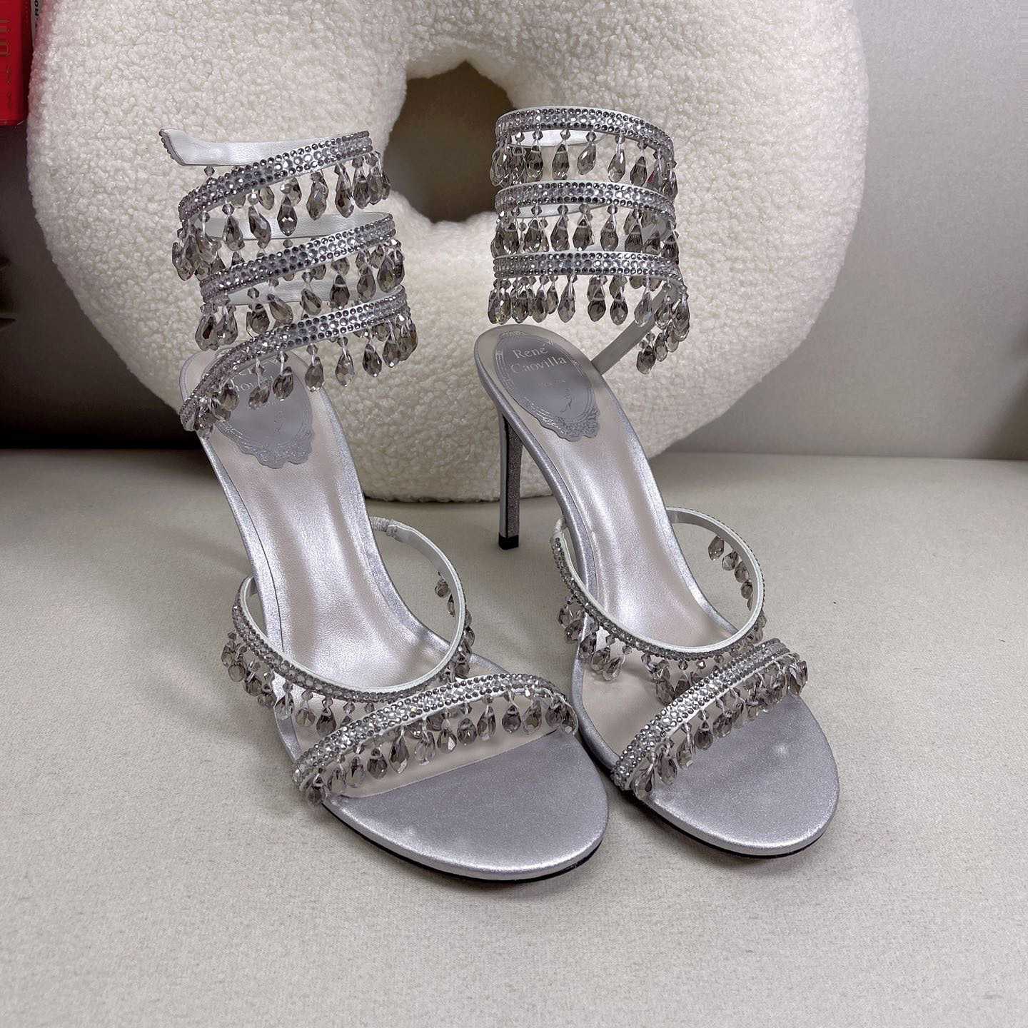 Rene Caovilla Elegant Evening Sandals Chandelier - DopestKickz