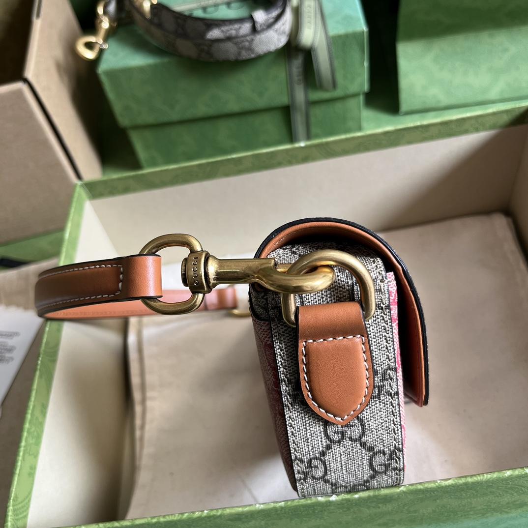 Gucci GG Top Handle Mini Bag With Web(13-18*10-4.5cm) - DopestKickz