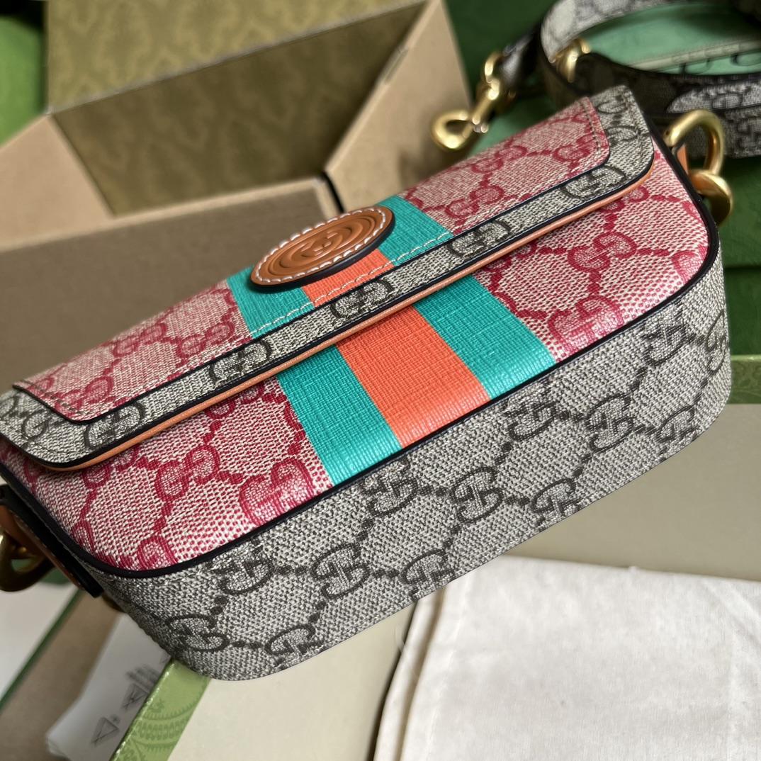Gucci GG Top Handle Mini Bag With Web(13-18*10-4.5cm) - DopestKickz