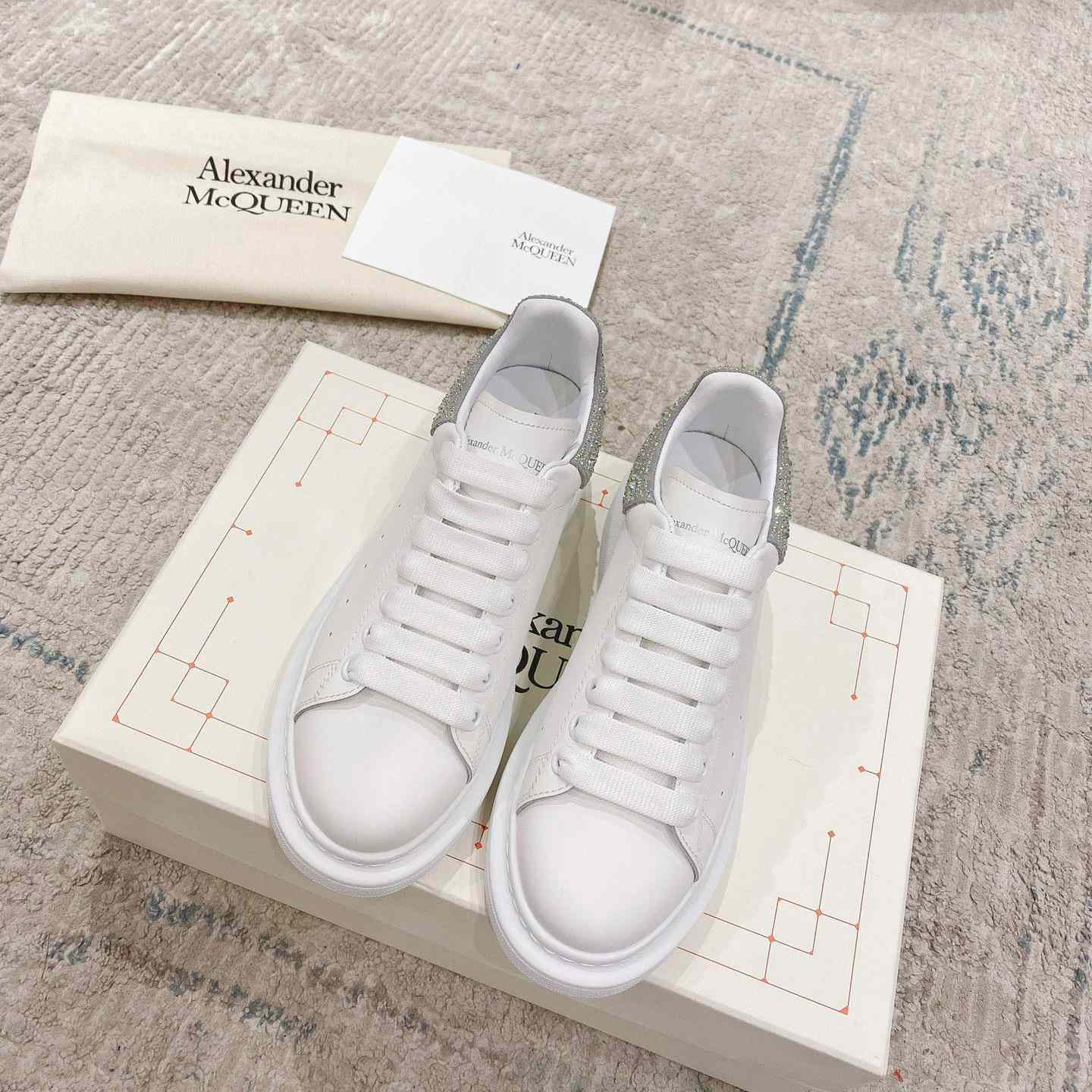Alexander Mqueen Oversized Sneaker In White - DopestKickz