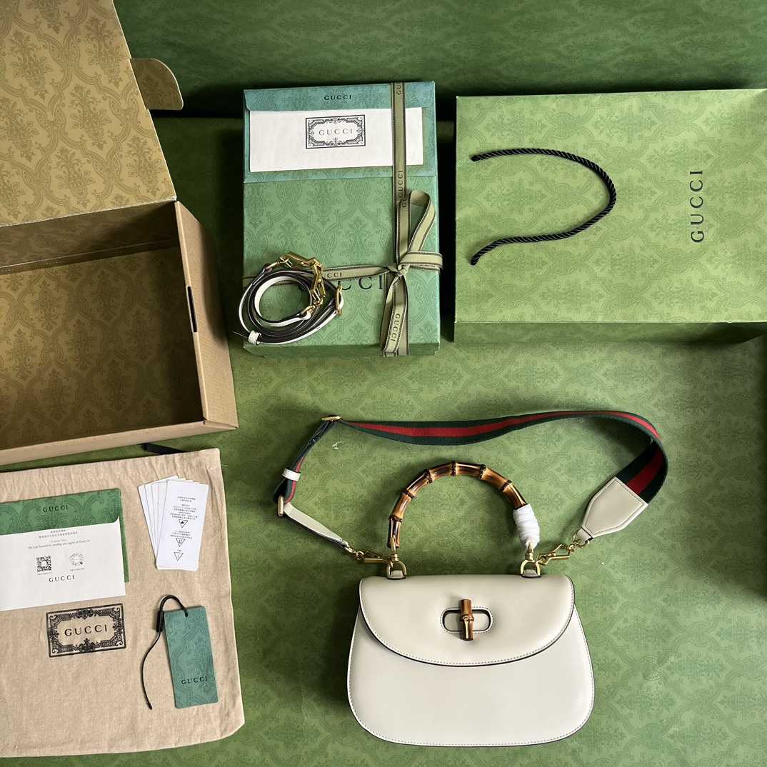 Gucci Bamboo 1947 Medium Bag(26-17-9cm) - DopestKickz
