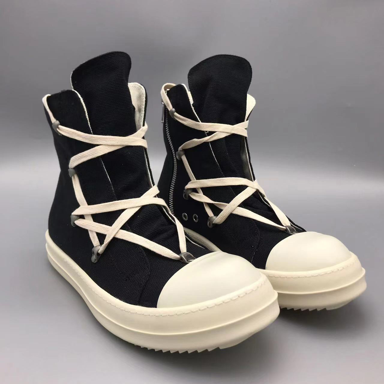 Rick Owens Drkshdw Black Hexagon Sneakers - DopestKickz