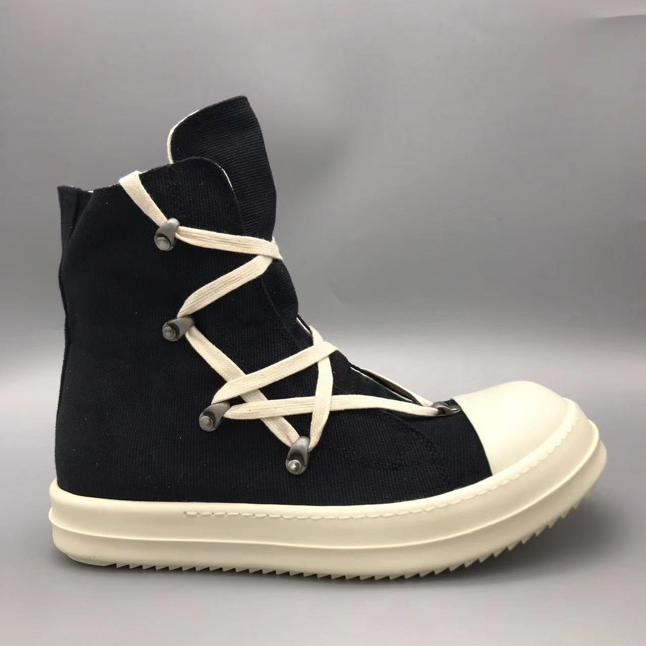 Rick Owens Drkshdw Black Hexagon Sneakers - DopestKickz
