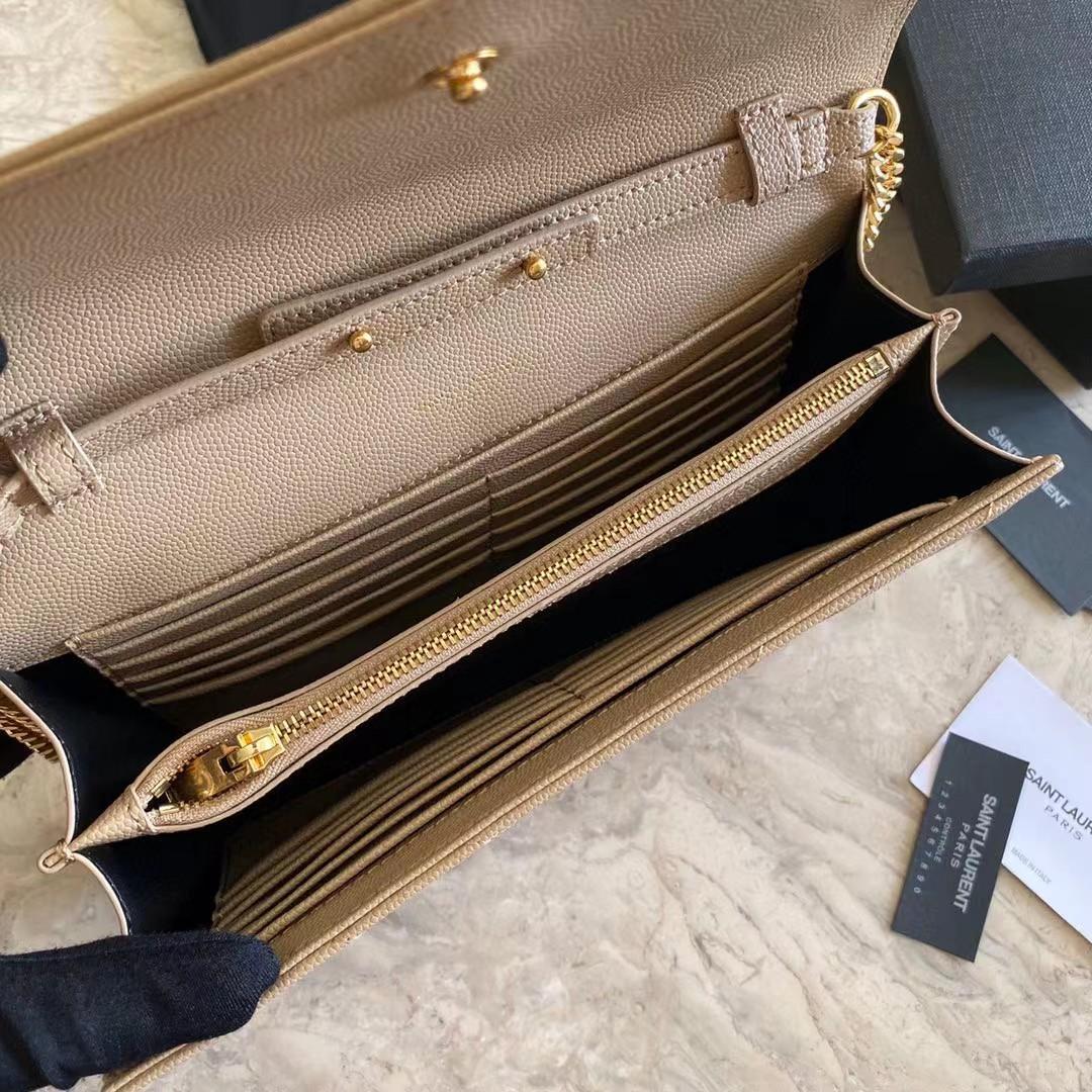 Saint Laurent Leather Shoulder Bag(22-14-4cm) - DopestKickz