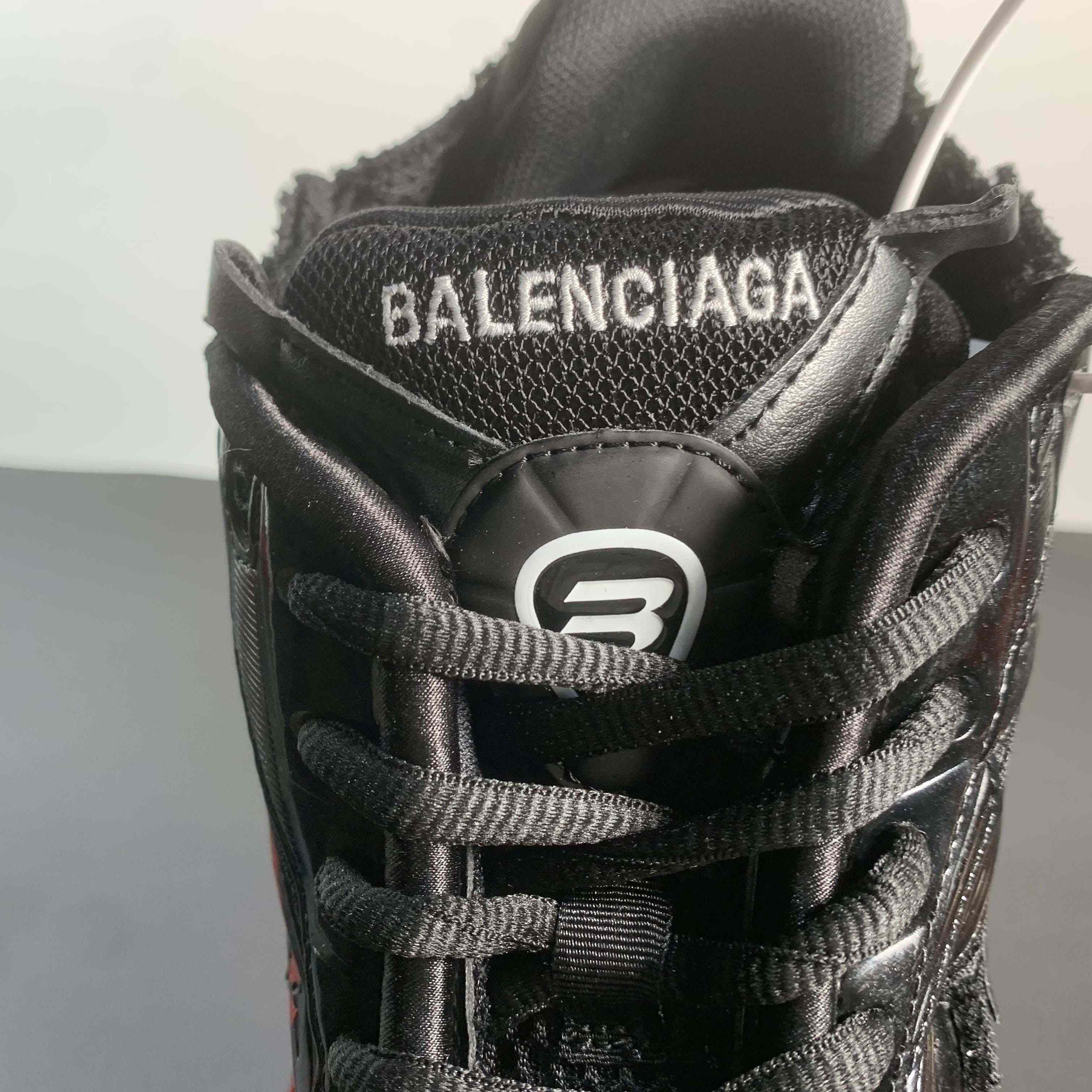 Balenciaga Runner Graffiti Sneaker In Black - DopestKickz