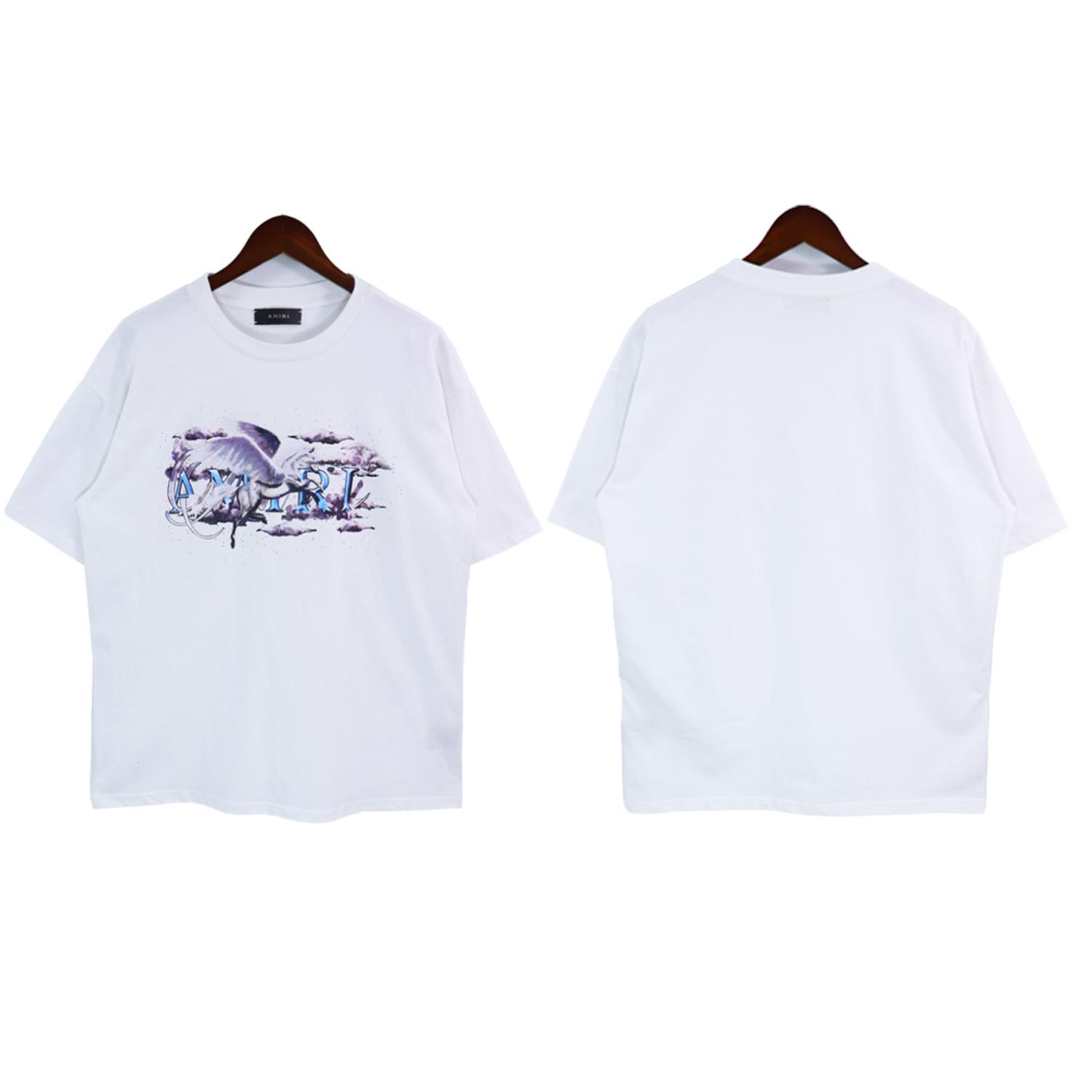 Amiri Pegasus Script Logo Tee - DopestKickz