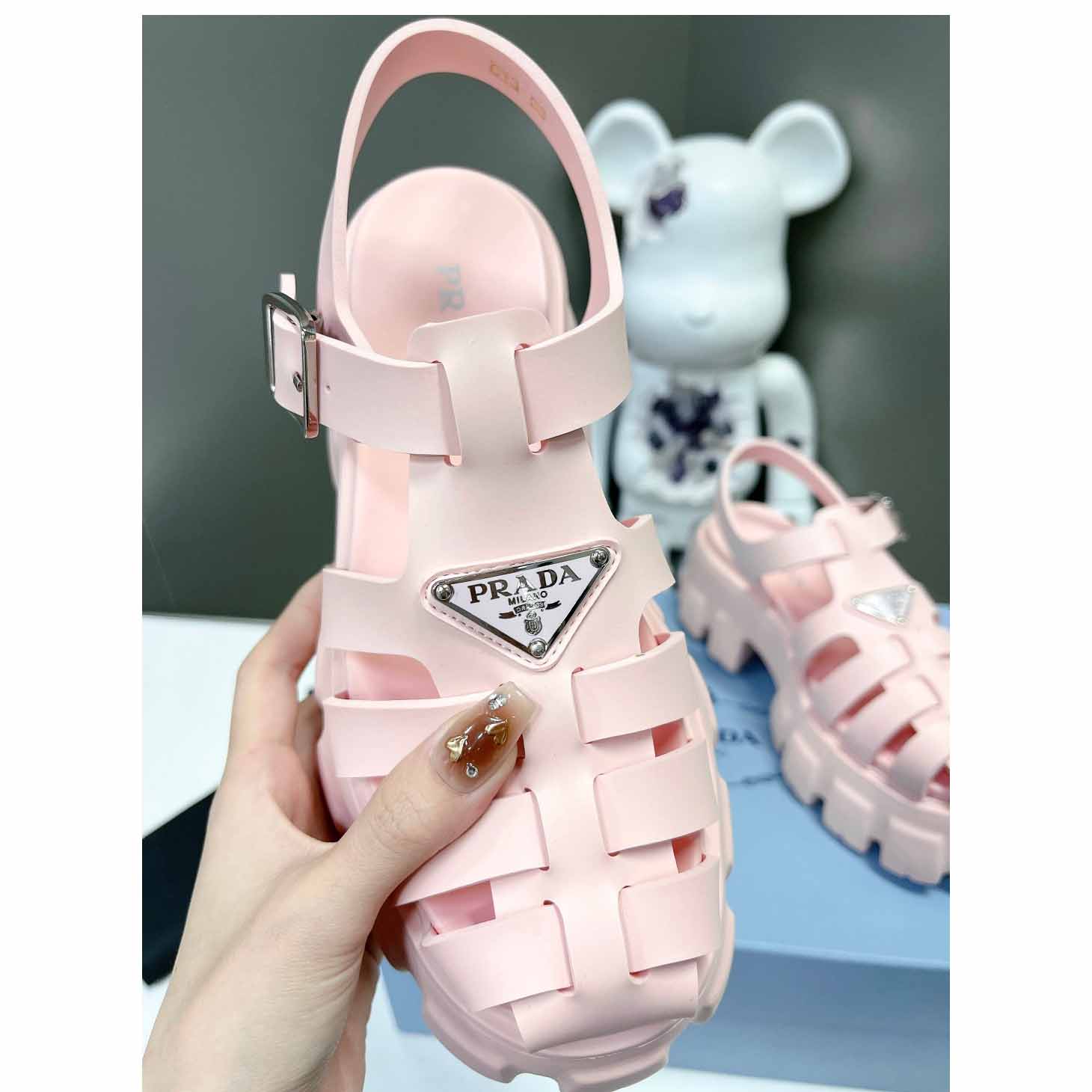 Prada Foam Rubber Sandals - DopestKickz