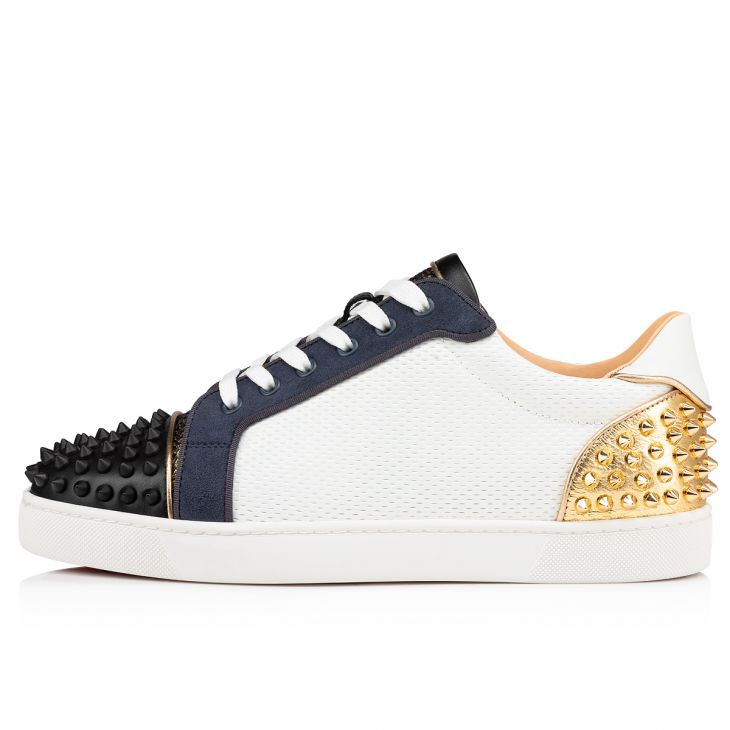 Christian Louboutin Seavaste 2 Low-Top Sneakers - King fabric And Spikes - Multicolor - DopestKickz