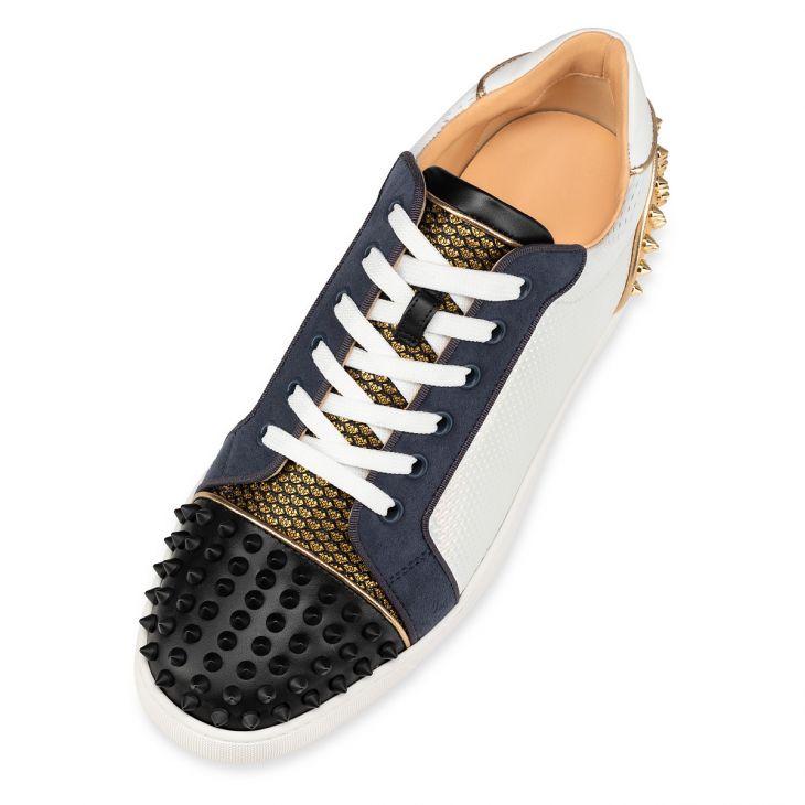 Christian Louboutin Seavaste 2 Low-Top Sneakers - King fabric And Spikes - Multicolor - DopestKickz