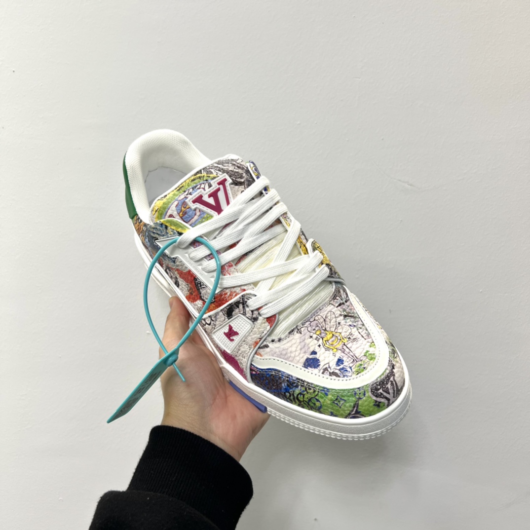 Louis Vuitton LV Trainer Sneaker     - DopestKickz