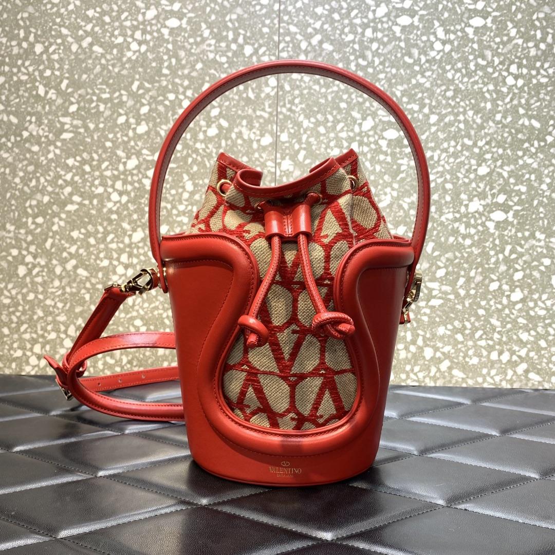 Valenti Le Cinquième Toile Iconographe Bucket Bag - DopestKickz