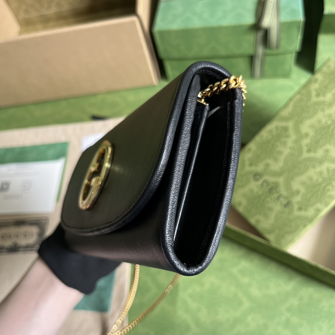 Gucci Blondie Continental Chain Wallet(21x10.5cm) - DopestKickz
