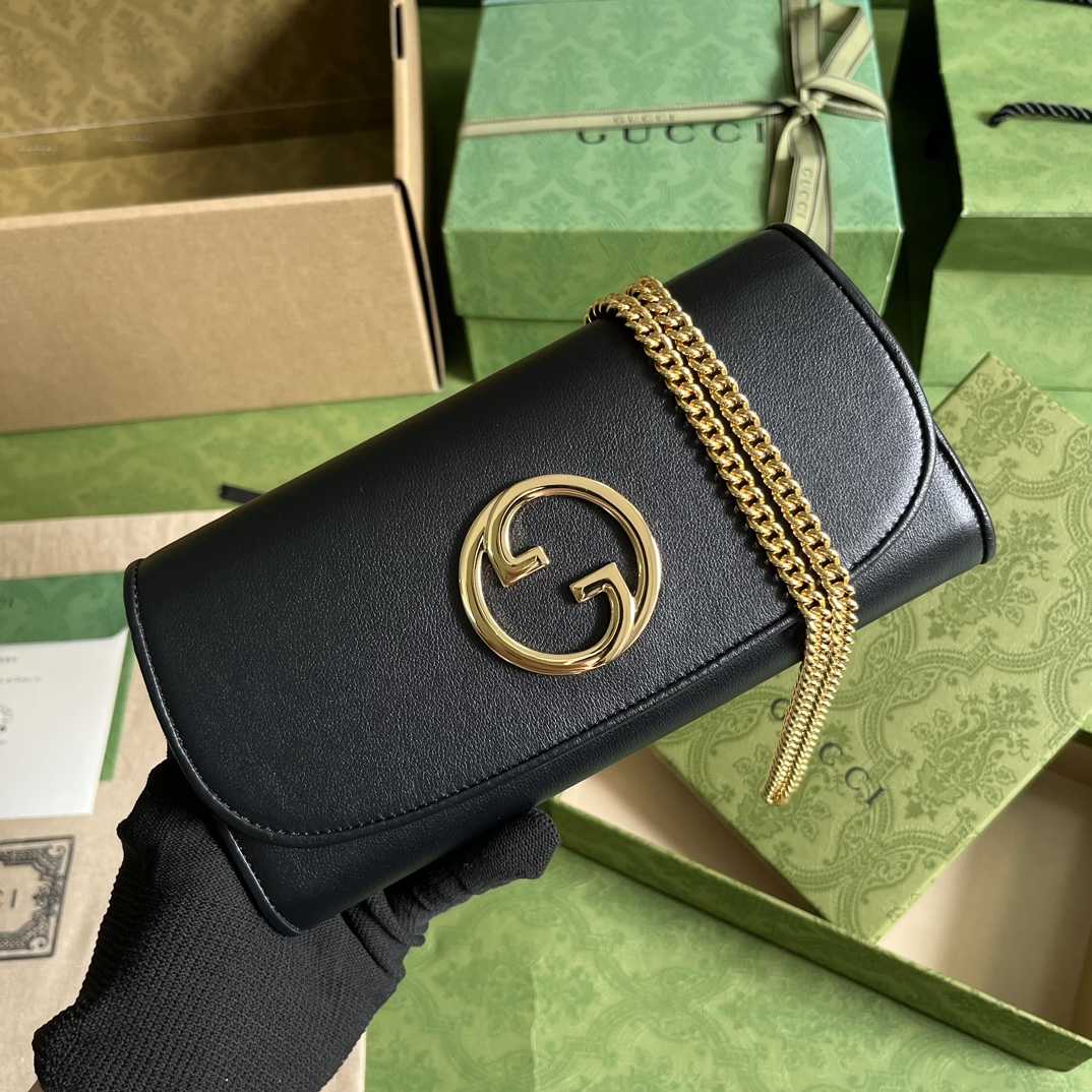 Gucci Blondie Continental Chain Wallet(21x10.5cm) - DopestKickz