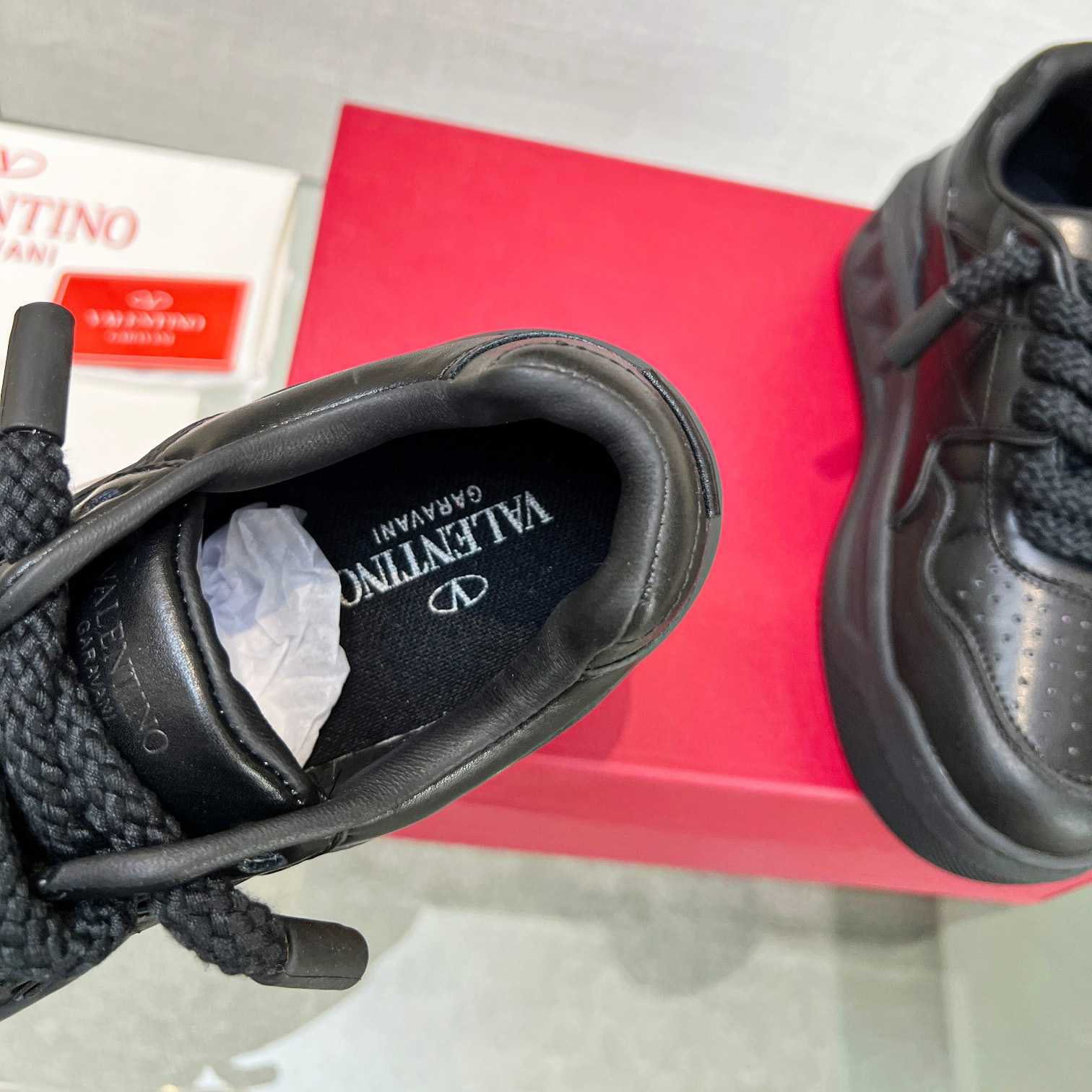 Valenti One Stud XL Nappa Leather Low-Top Sneaker - DopestKickz