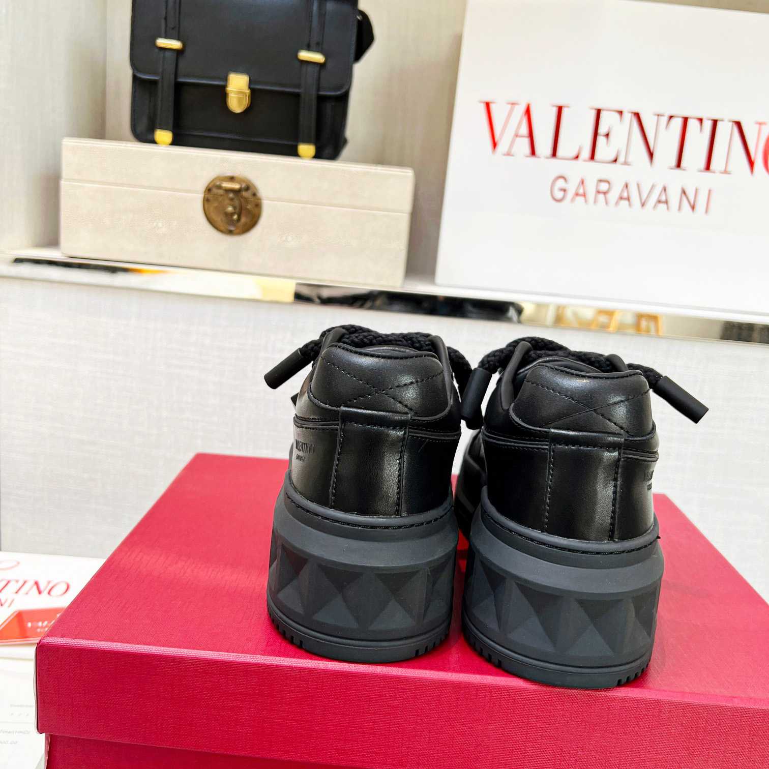 Valenti One Stud XL Nappa Leather Low-Top Sneaker - DopestKickz