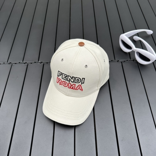 Fendi Lunar New Year Capsule White Fabric Cap - DopestKickz