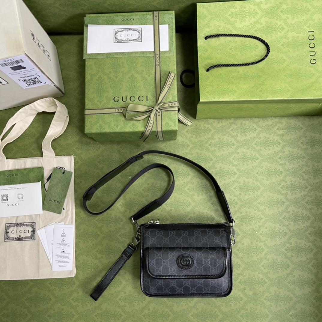 Gucci Messenger Bag With Interlocking G(21*16.5*8cm)    - DopestKickz