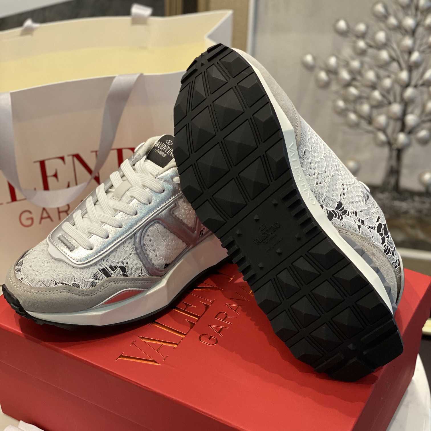 Valenti Lace And Mesh Lacerunner Sneaker  - DopestKickz