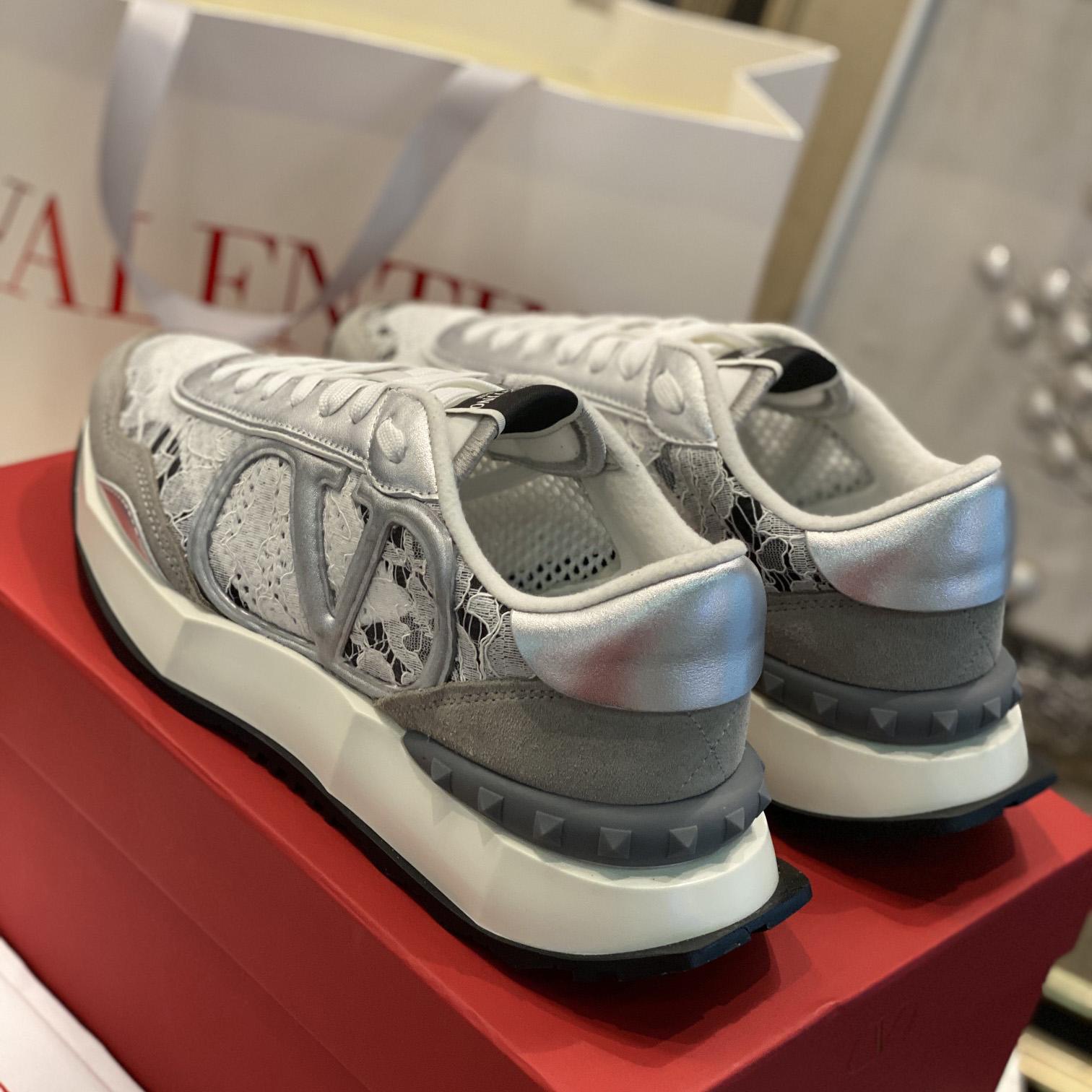 Valenti Lace And Mesh Lacerunner Sneaker  - DopestKickz