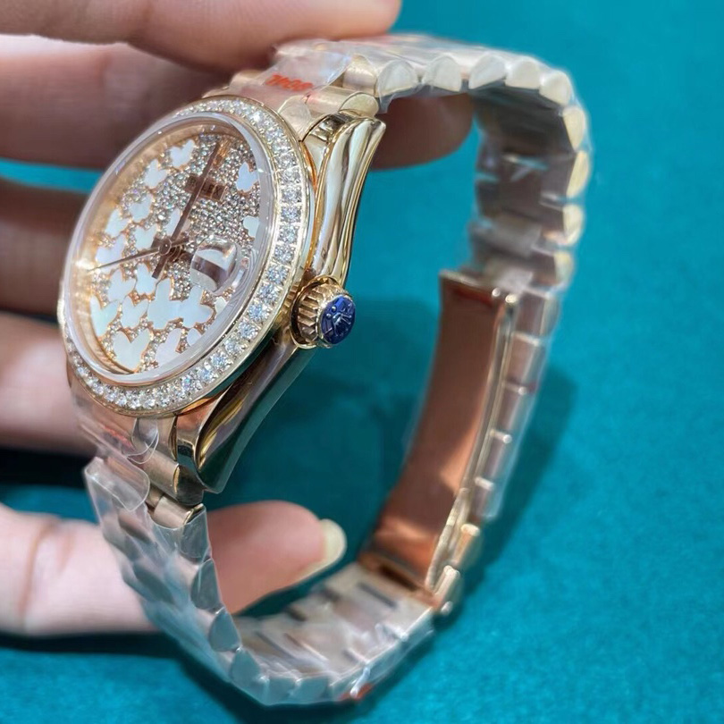 Rolex Rose Gold Datejust 31 Watch - DopestKickz