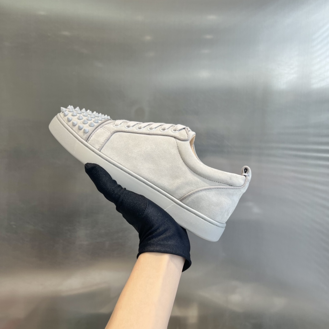 Christian Louboutin Louis Orlato Spiked Low-Top Sneakers - DopestKickz