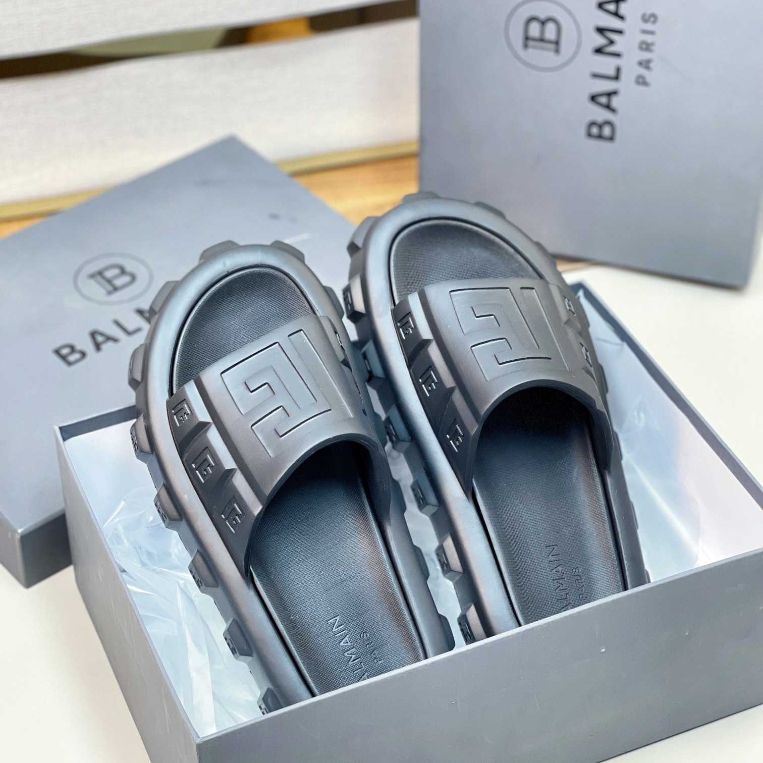 Balmain Ari Flat Mules - DopestKickz